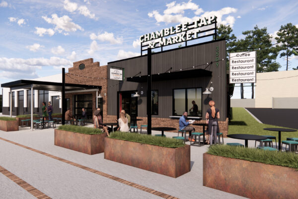 Chamblee Tap & Market Exterior Rendering